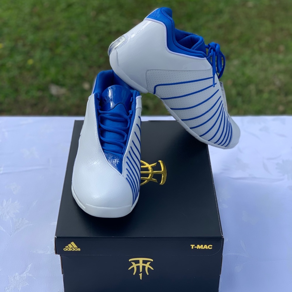 T-Mac 3 White & Royal Blue